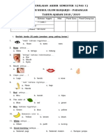 Bahasa Inggris PAS SMTER 1, 2O17,2018