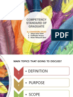 Competency Standard of Graduate: Al Khawarizmi Group