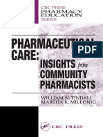 Pharmaceutical Care Insights From Community Pharmacists PDF