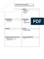 Planificación de Recursos