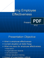 Creating Employee Effectiveness