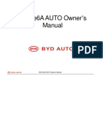 BYD E6a AUTO Owner 'S Manual