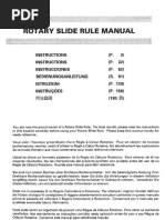 Rotary Slide rule instructions by Seiko