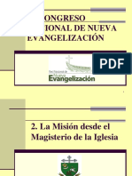 2. La Misión Desde El Magisterio de La Iglesia