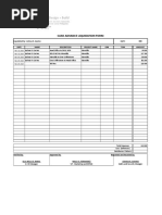 Cash Advance Liquidation Form