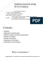 Dry Reformation Reaction Using Ni-Co Catalyst