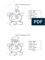 Colour The Snowman by Code