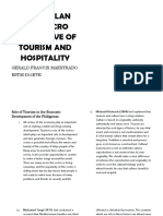 LESSON PLAN FOR MACRO PERSPECTIVE OF TOURISM AND HOSPITALITY