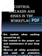 Control Hazards and Risks in The Workplace