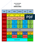 Horario Segundo Grado Ts