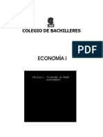 Colegio de Bachilleres Economía i Fascículo 1. Economía_ Un Primer Acercamento