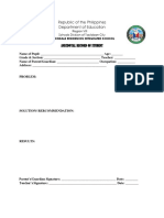 Republic of The Philippines Department of Education: Anecdotal Record of Student