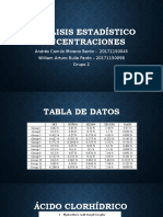 Análisis Estadístico Concentraciones