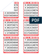 Free Printable US Number Bingo Cards 1-7