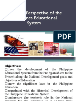 Historical Perspective of Philippine Educational System