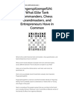 Fingerspitzengefühl: What Elite Tank Commanders, Chess Grandmasters, and Entrepreneurs Have in Common