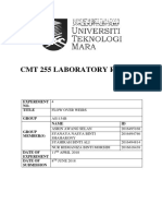 CMT 255 Laboratory Report: Experiment NO. Title Group Name ID