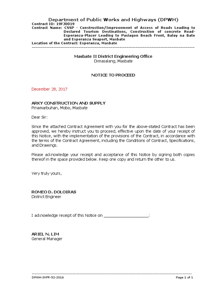 Department of Public Works and Highways (DPWH) : Masbate II District ...