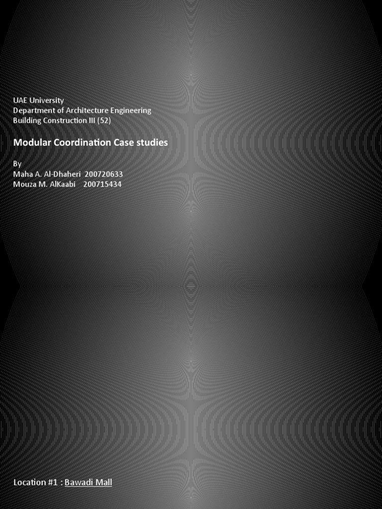 Modular Coordination Case Studies | PDF