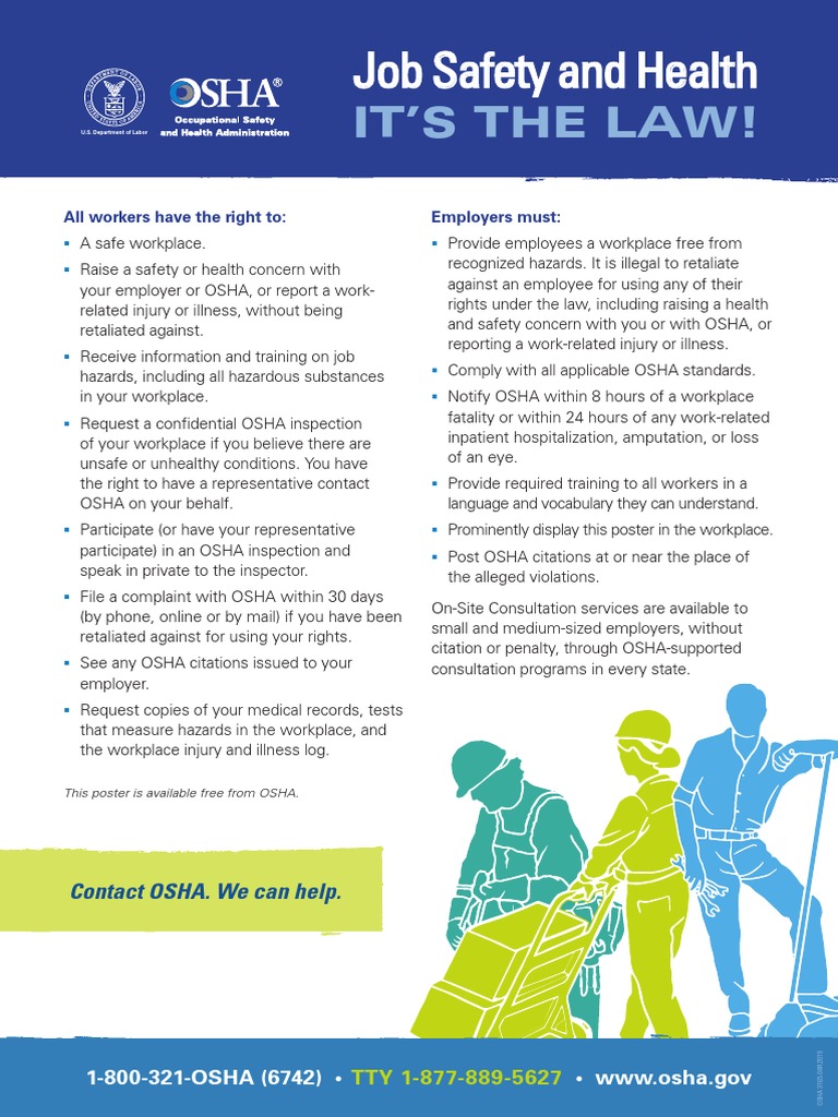 OSHA Workers' Rights Overview | PDF | Occupational Safety And Health ...