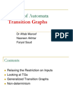 Theory of Automata: Transition Graphs