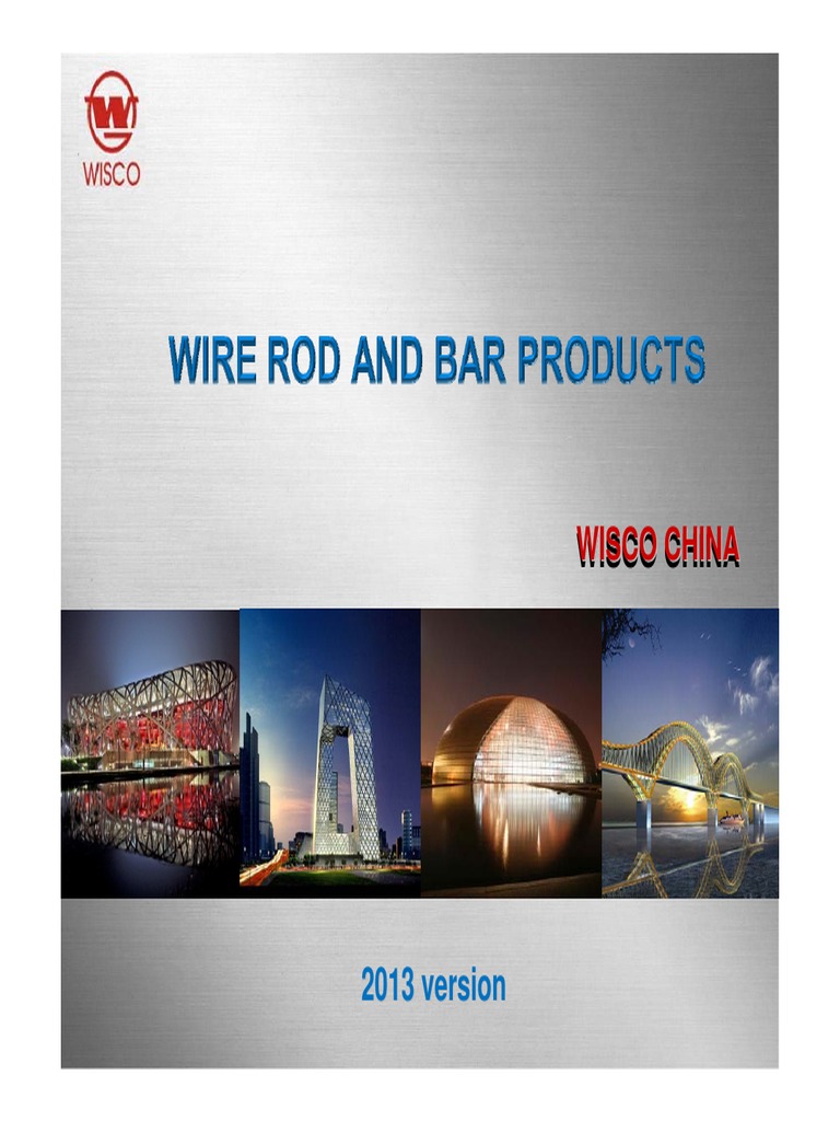 WISCO China: High-Quality Wire Rods | PDF | Wire | Steel
