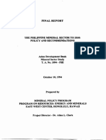 1994 ADB Report On RP Mineral Sector 2010