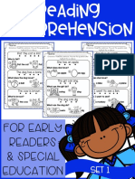 1 - Reading Comprehension For Early Reader (SET 1)