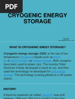 Cryogenic Energy Storage