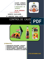 Control de Calidad Del Néctar