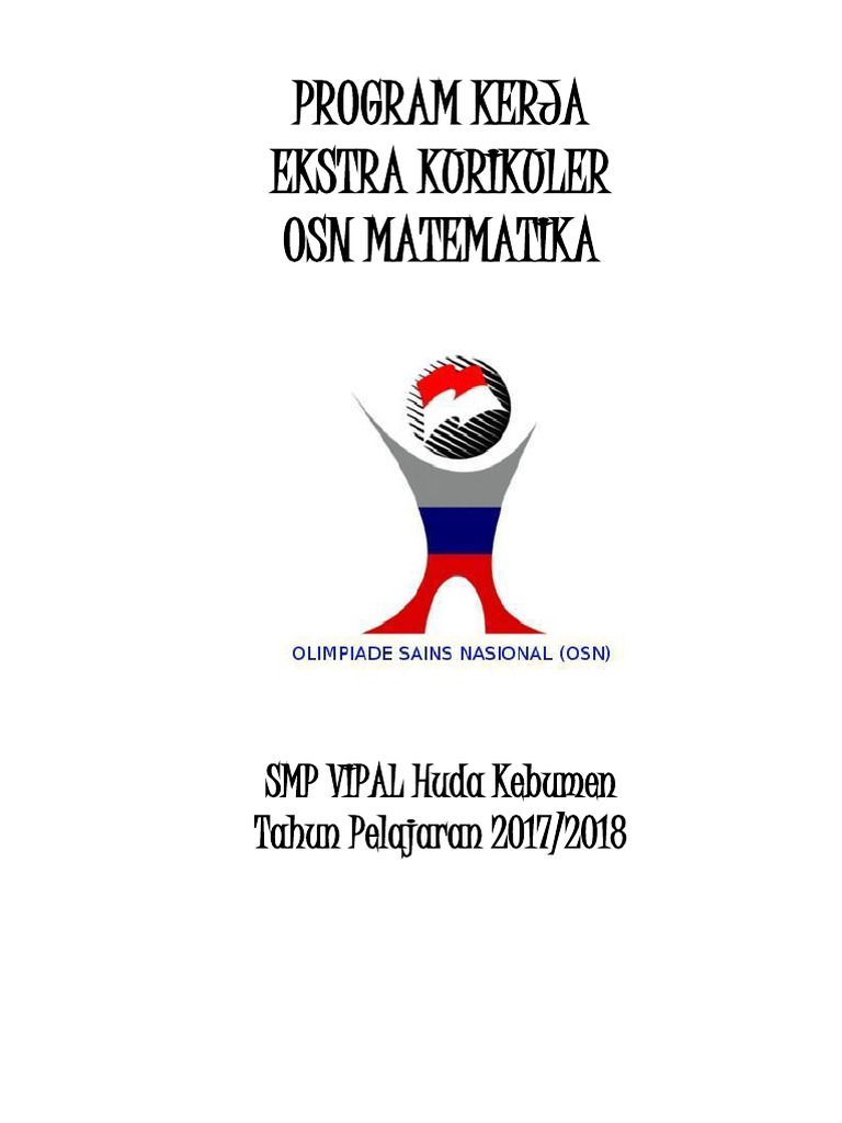 Program Kerja Pembinaan Osn Matematika 1