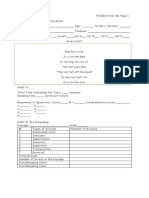 Set A Grade Level Passage Rating Sheet (Appendix D2)