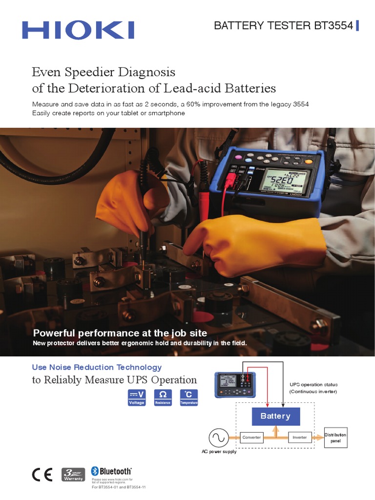 Hioki BT3554 Battery Tester | PDF | Ios | Apple Inc.