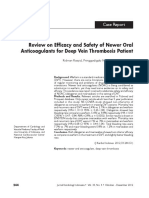 Review On Efficacy and Safety of Newer Oral Anticoagulants For Deep Vein Thrombosis Patient