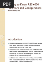 RBS 6000 HW Familiarization and Configurations