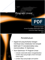 Sejarah Program Linear