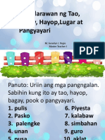 Paglalarawan NG Tao, Hayop, Bagay, Lugar at Pangyayari