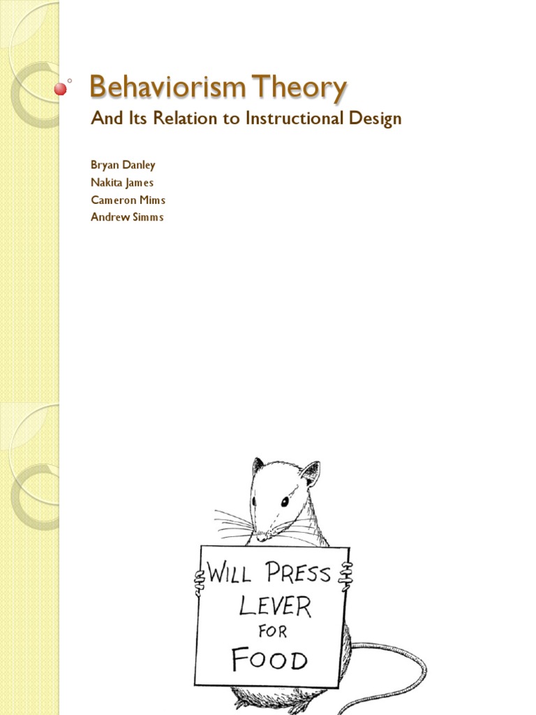 Behaviorism 1 PDF | PDF | Behaviorism | Instructional Design