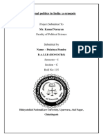 Regional Politics in India: A Synopsis: Project Submitted To