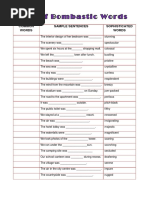 Bombastic Words Modul Worksheet