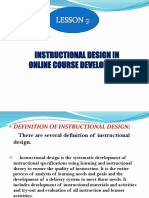 Instructional Design in Online Course Development