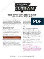 Kill Team Errata de Deutsch German Allemande Allemania 2019