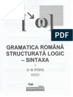 Gramatica Romana Structurata Logic Sintaxa