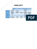 Jadwal SMT 3