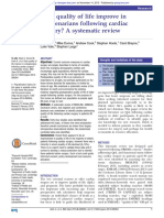 Does quality of life improve in octogenarians following cardiac surgery? A systematic review