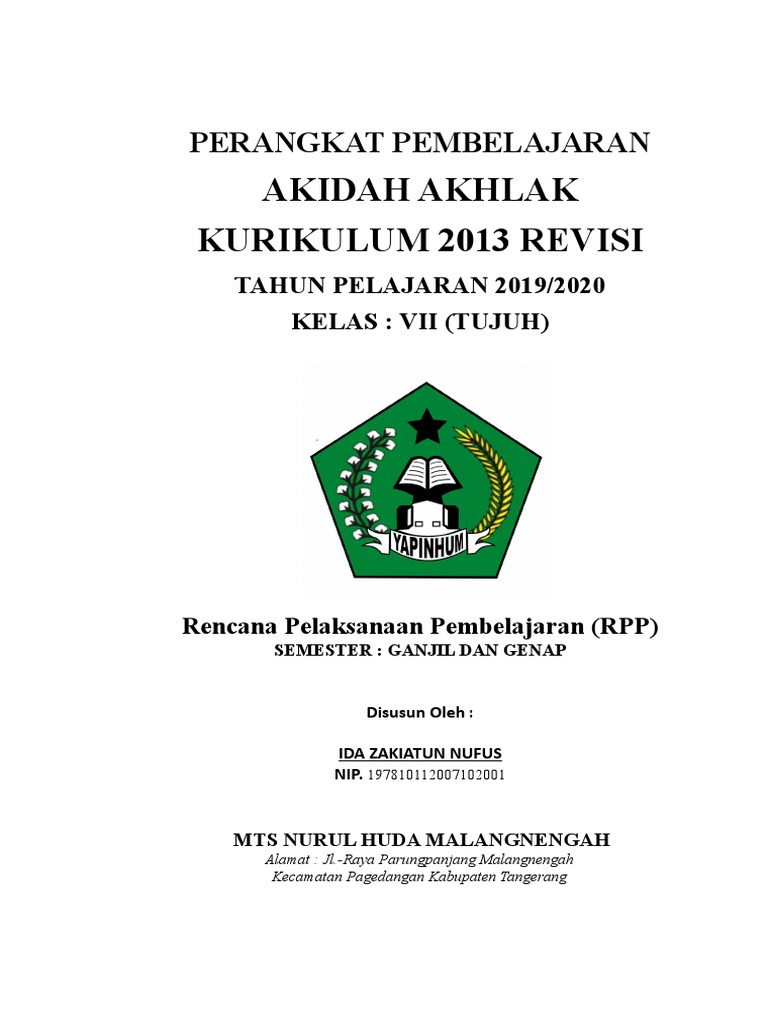 Rpp Teks Deskripsi Kelas 7 Kurikulum 2013 Revisi 2020