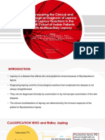 Comparing The Clinical and Histological Diagnosis of Leprosy and Leprosy Reactions in The INFIR Cohort of Indian Patients With Multibacillary Leprosy