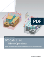 NX CAM 11.0.1: Mirror Operations: Mirror Operations While Maintaining Associativity and Machining Intent