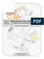 2012 Menu-Based Choice (MBC) For Multi-Check Choice Experiments (Bryan Orme - Sawtooth)