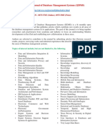 International Journal of Database Management Systems